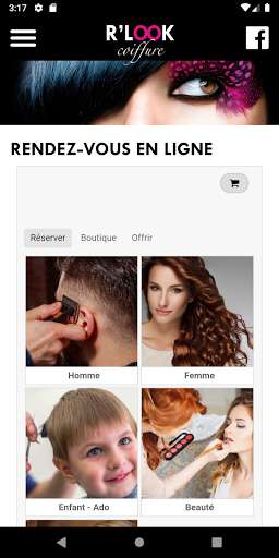 Run android online APK Rlook Coiffure from MyAndroid or emulate Rlook Coiffure using MyAndroid