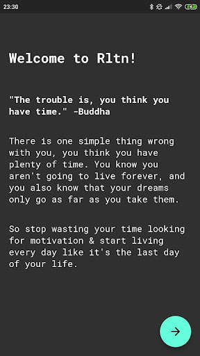 Run android online APK Rltn - Motivation, Inspiration, Age Clock from MyAndroid or emulate Rltn - Motivation, Inspiration, Age Clock using MyAndroid