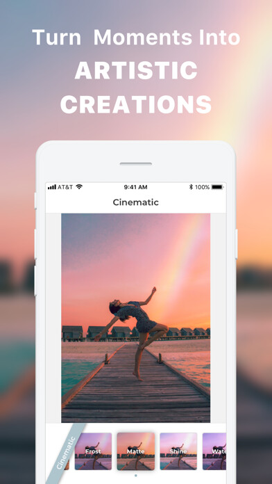 Emulate iPhone app RNA Lens: Video Photo Editor using MyAndroid