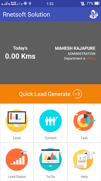 Run android online APK Rnetsoft CRM Application from MyAndroid or emulate Rnetsoft CRM Application using MyAndroid
