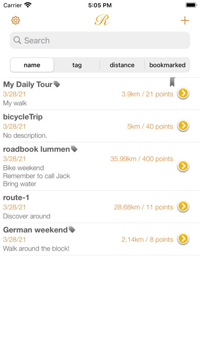 Emulate iPhone app Roadbook using MyAndroid
