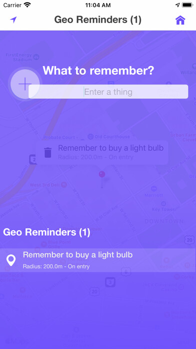Emulate iPhone app Road Geo Reminder using MyAndroid Emulate iPhone app Road Geo Reminder using MyAndroid