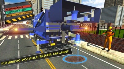 Emulate iPhone app Road Repair Construction Sim using MyAndroid