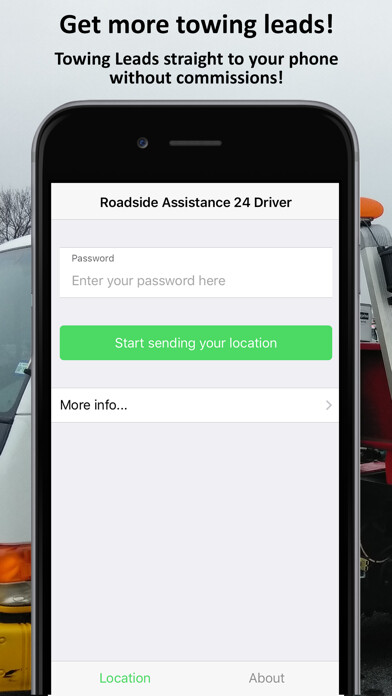 Emulate iPhone app Roadside Assistance 24 Driver using MyAndroid Emulate iPhone app Roadside Assistance 24 Driver using MyAndroid