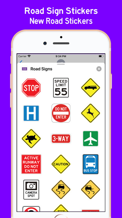 Emulate iPhone app Road Signs Sticker Pack using MyAndroid Emulate iPhone app Road Signs Sticker Pack using MyAndroid