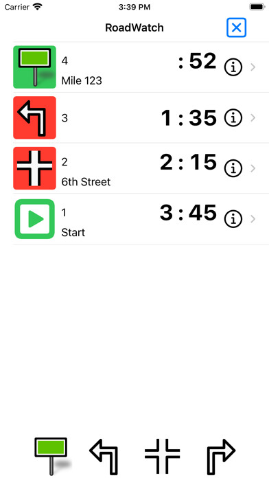 Emulate iPhone app RoadWatch MultiSplit Stopwatch using MyAndroid Emulate iPhone app RoadWatch MultiSplit Stopwatch using MyAndroid