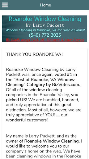 Run android online APK Roanoke Window Cleaning from MyAndroid or emulate Roanoke Window Cleaning using MyAndroid