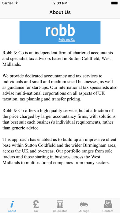 Emulate iPhone app Robb & Co using MyAndroid