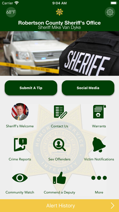 Emulate iPhone app Robertson County Sheriff (TN) using MyAndroid Emulate iPhone app Robertson County Sheriff (TN) using MyAndroid