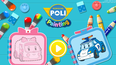 Emulate iPhone app Robocar Poli: Painting Fun using MyAndroid