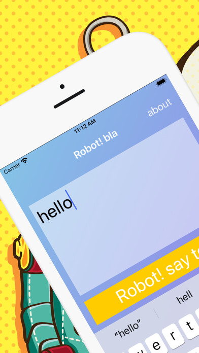 Emulate iPhone app Robot! bla using MyAndroid Emulate iPhone app Robot! bla using MyAndroid