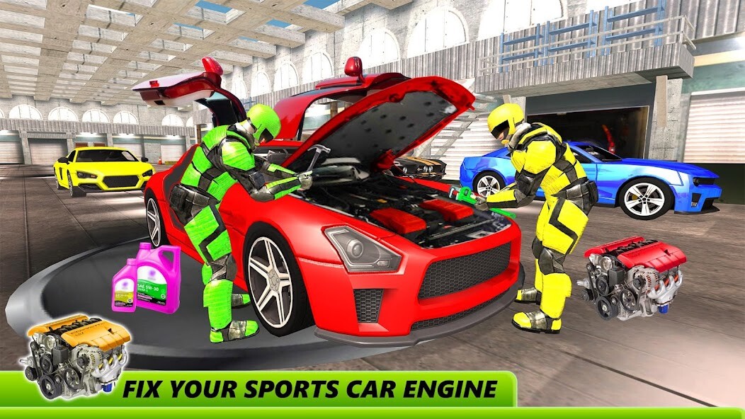 Run android online APK Robot Car Mechanic Workshop Games - Car Games from MyAndroid or emulate Robot Car Mechanic Workshop Games - Car Games using MyAndroid