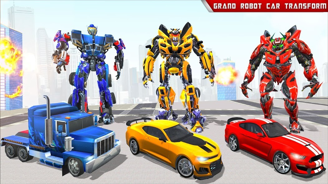 Run android online APK Robot Car Transform War Games from MyAndroid or emulate Robot Car Transform War Games using MyAndroid