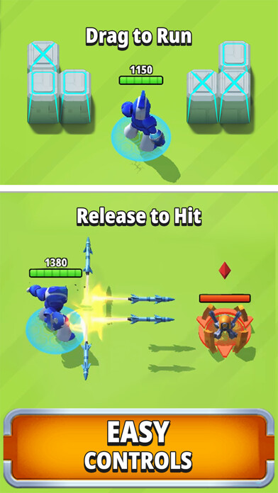 Emulate iPhone app Robot Hero - Roguelike Action using MyAndroid