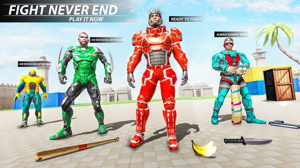 Run android online APK Robot Hero Street Fight 3D War from MyAndroid or emulate Robot Hero Street Fight 3D War using MyAndroid