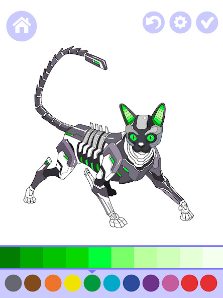 Run android online APK Robotic Animals Coloring Book from MyAndroid or emulate Robotic Animals Coloring Book using MyAndroid