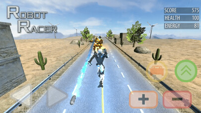 Emulate iPhone app Robot Racer : Endless Mecha Fighting on Highway using MyAndroid