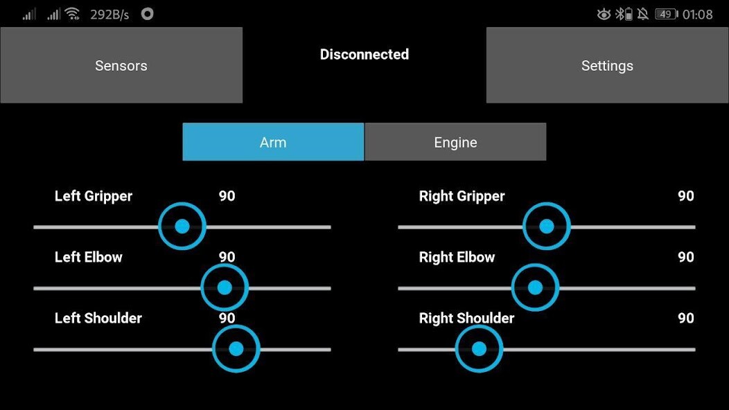 Run android online APK Robot remote control from MyAndroid or emulate Robot remote control using MyAndroid