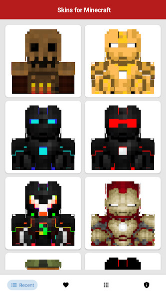 Run android online APK Robot Skins for Minecraft PE from MyAndroid or emulate Robot Skins for Minecraft PE using MyAndroid