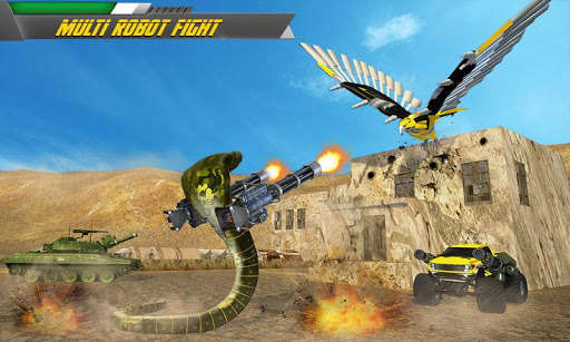 Emulate Android APK Robot Snake VS Falcon Game Transforming Robot Wars