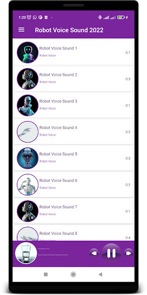 Run android online APK Robot Sounds 2022 from MyAndroid or emulate Robot Sounds 2022 using MyAndroid
