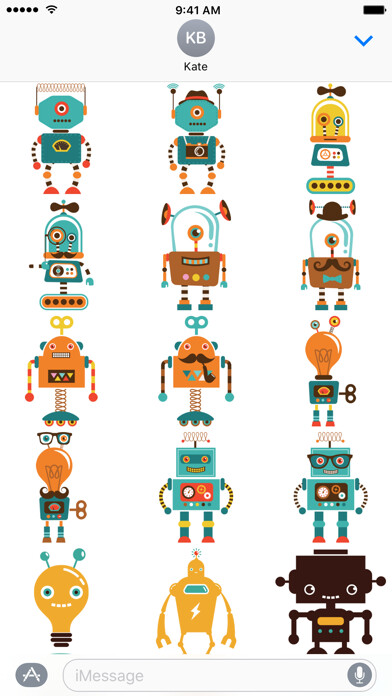 Emulate iPhone app Robot Stickers - Beep Boop using MyAndroid Emulate iPhone app Robot Stickers - Beep Boop using MyAndroid