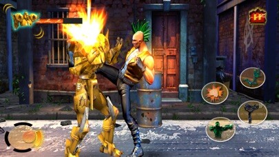 Emulate iPhone app Robot Street Fight Training using MyAndroid