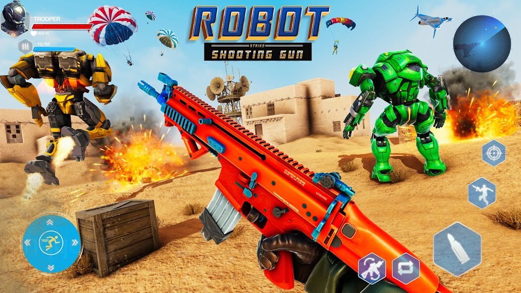 Run android online APK Robot Strike Shooting Gun Game from MyAndroid or emulate Robot Strike Shooting Gun Game using MyAndroid