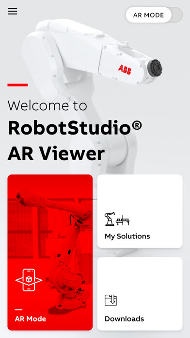 Emulate iPhone app RobotStudio® AR Viewer using MyAndroid