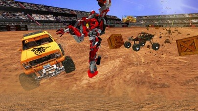 Emulate iPhone app Robot vs Monster Trucks War using MyAndroid Emulate iPhone app Robot vs Monster Trucks War using MyAndroid