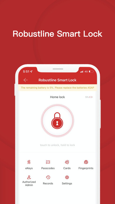 Emulate iPhone app Robustline Smart Lock using MyAndroid
