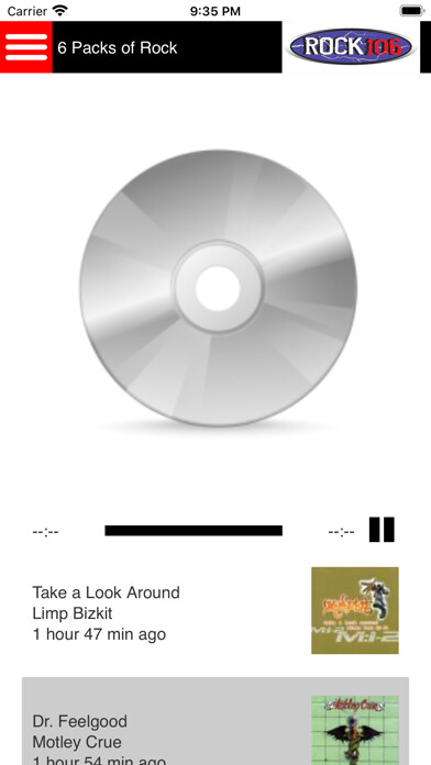 Emulate iPhone app ROCK 106 using MyAndroid