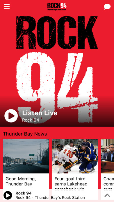 Emulate iPhone app Rock 94 using MyAndroid