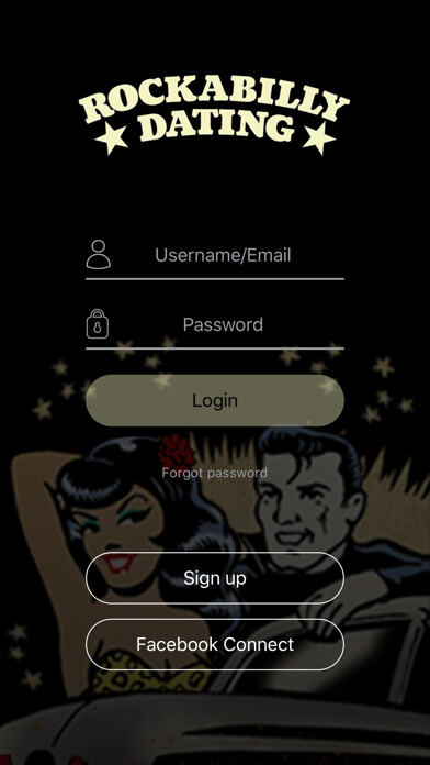 Emulate iPhone app Rockabilly Dating using MyAndroid
