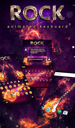 Run android online APK Rock Animated Keyboard from MyAndroid or emulate Rock Animated Keyboard using MyAndroid