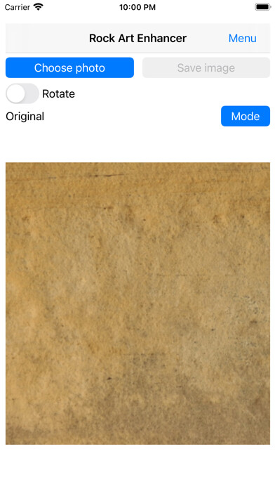 Emulate iPhone app Rock Art Enhancer using MyAndroid Emulate iPhone app Rock Art Enhancer using MyAndroid
