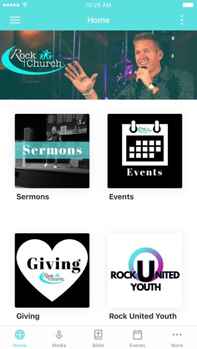 Emulate iPhone app Rock Church Franklin using MyAndroid Emulate iPhone app Rock Church Franklin using MyAndroid