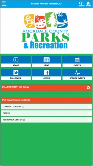Emulate iPhone app Rockdale Parks & Rec using MyAndroid