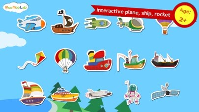 Emulate iPhone app Rocket and Airplane : Puzzles, Games and Activities for Toddlers and Preschool Kids by Moo Moo Lab using MyAndroid