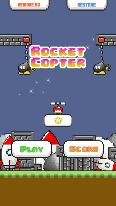 Emulate iPhone app Rocket Copter using MyAndroid