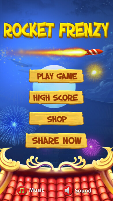 Emulate iPhone app Rocket Frenzy Free using MyAndroid