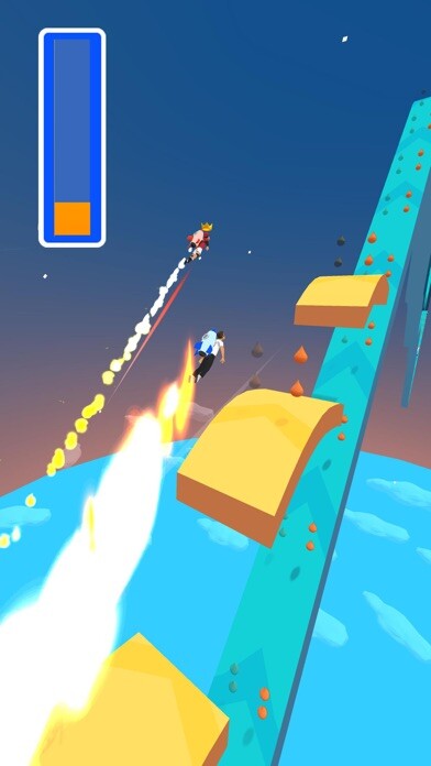 Emulate iPhone app Rocket Jump Race using MyAndroid