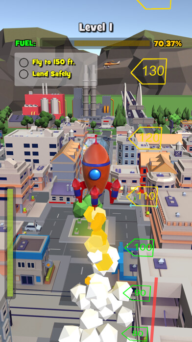 Emulate iPhone app Rocket Land using MyAndroid