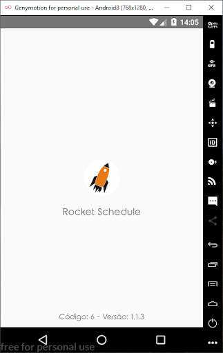 Emulate Android APK Rocket Schedule