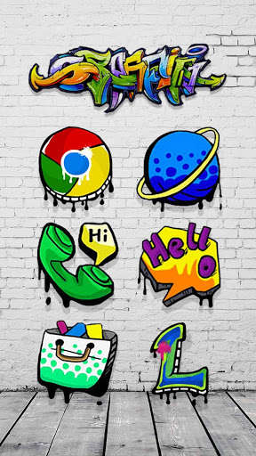 Emulate Android APK Rock Graffiti Theme