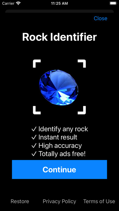 Emulate iPhone app Rock Identifier: Picture Stone using MyAndroid