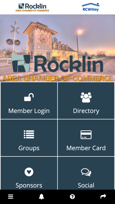 Emulate iPhone app Rocklin Chamber using MyAndroid