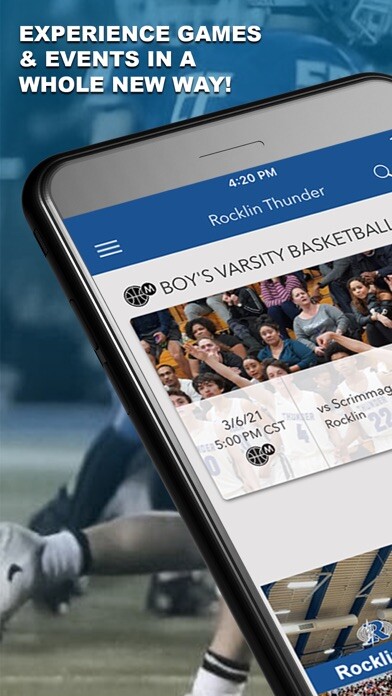 Emulate iPhone app Rocklin High School Thunder using MyAndroid Emulate iPhone app Rocklin High School Thunder using MyAndroid