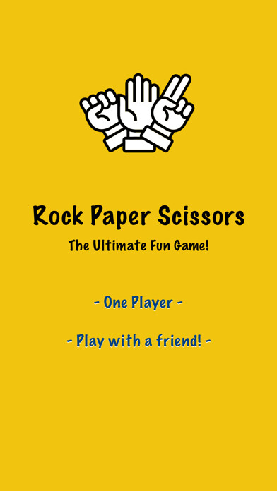 Emulate iPhone app Rock Paper Scissors vs CPU using MyAndroid