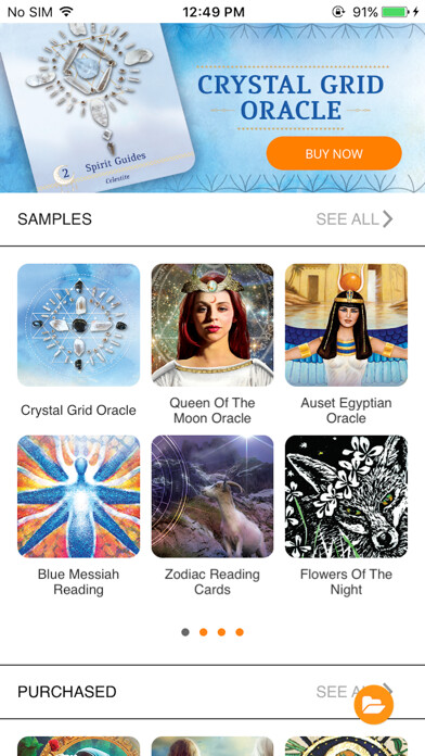 Emulate iPhone app Rockpool Oracle Reading Cards using MyAndroid Emulate iPhone app Rockpool Oracle Reading Cards using MyAndroid